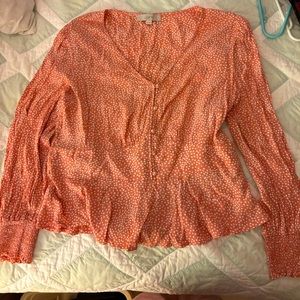 LOFT, size 16, peach color blouse